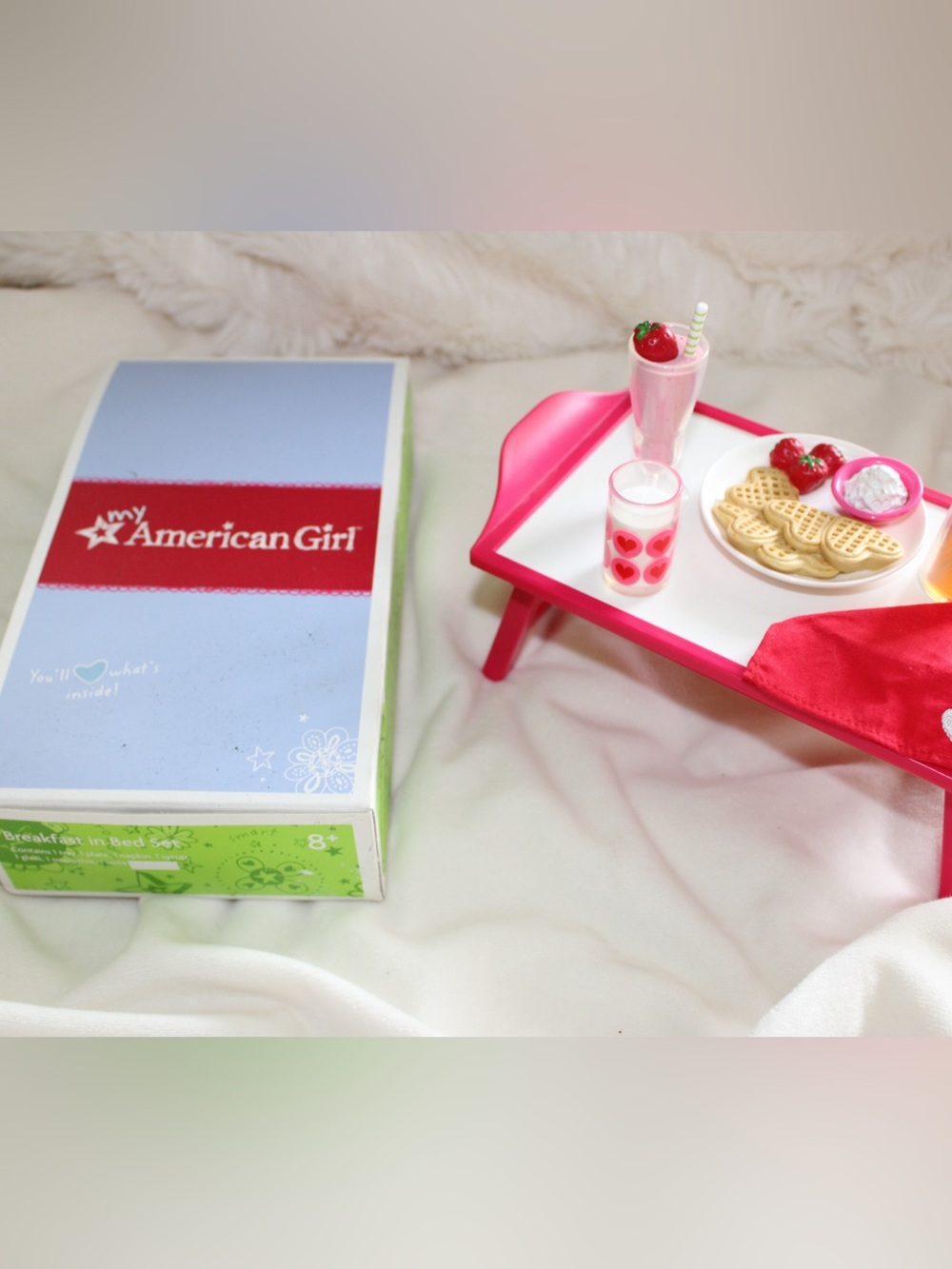 American girl doll “Breakfast in bed” set